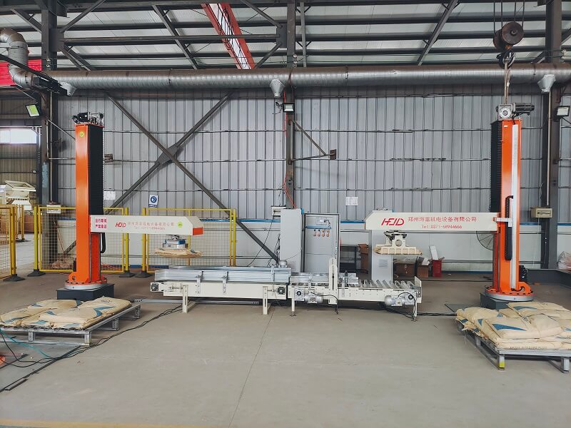 震撼來(lái)襲-拆垛、碼垛完美配合-HFMR-180立柱旋轉碼垛機